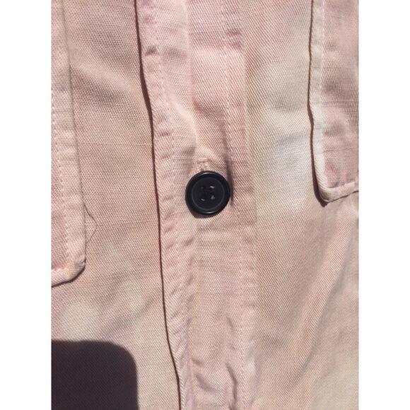 Zara Womens Lightweight Lyocell Jacket Size M Pink Premium Denim Collection NEW - Picture 4 of 9